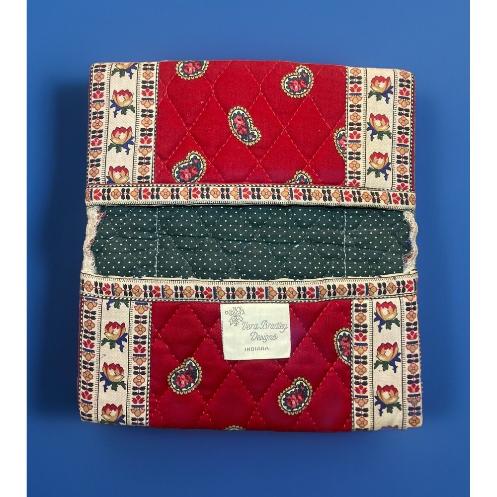 Vera Bradley Designs Indiana VTG Apple Red Paperback checkbook Cover Rare 1991